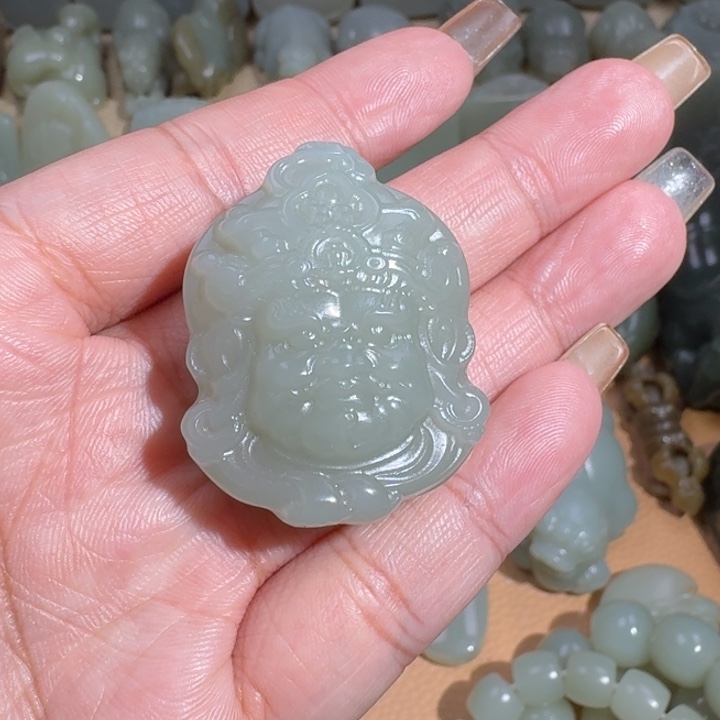 和田玉未镶嵌挂件