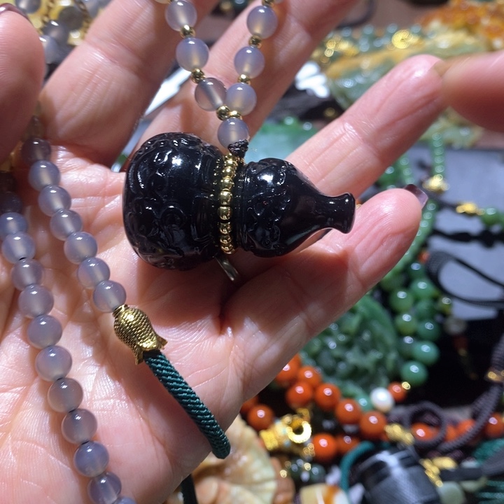 岫玉毛衣链未镶嵌