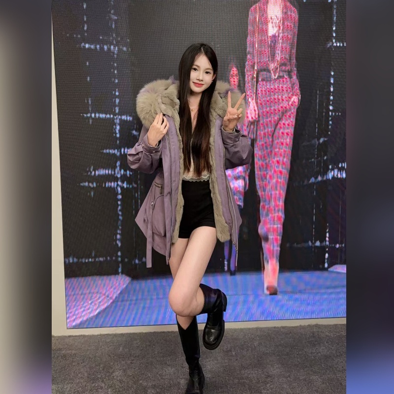 【倩倩专属】小狐仙海宁爆款皮草派克服兔毛内胆可拆卸狐狸大毛领