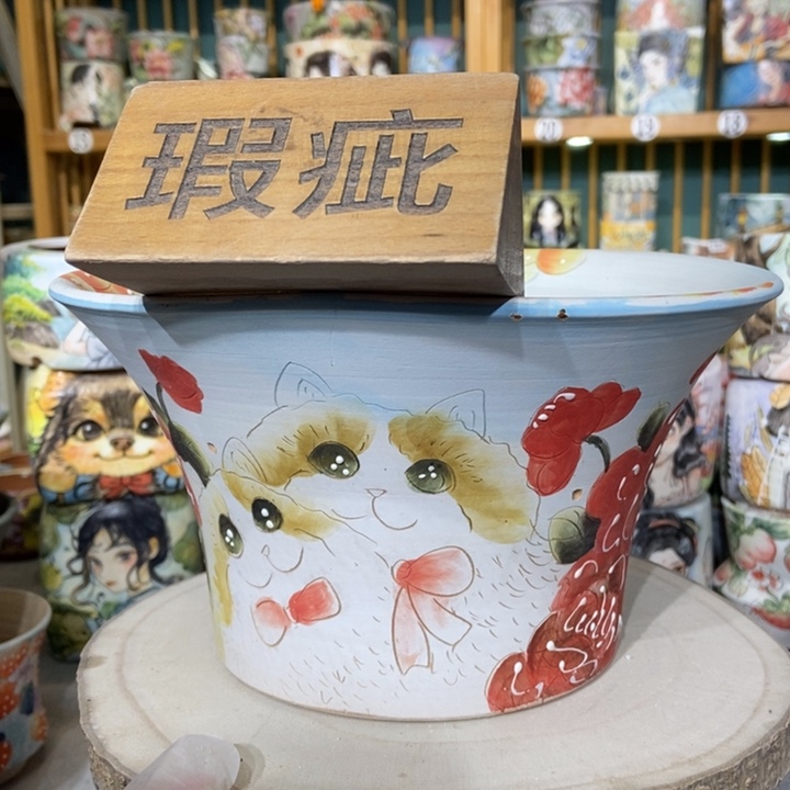 红陶景德镇艺术手绘作品