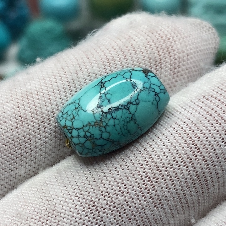 绿松石未镶嵌天然原矿 地大质检