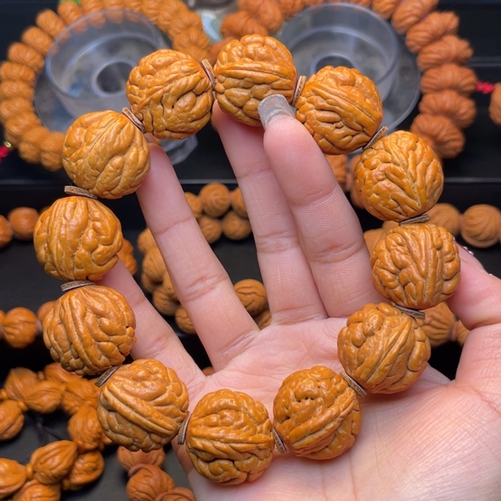 桃核手串23尺寸原霸（7号链接）