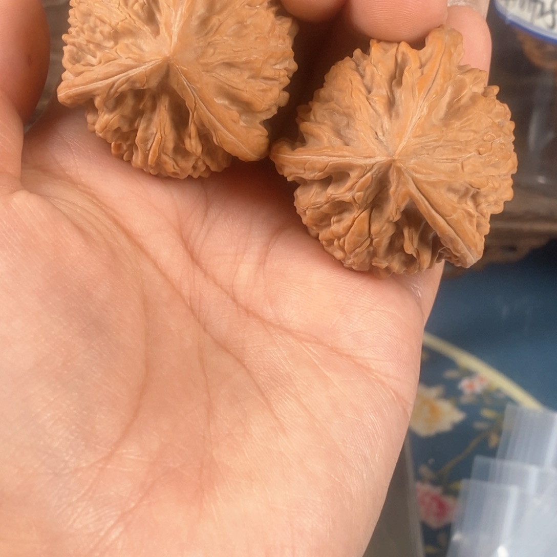 核桃风***线文玩核桃文山三棱