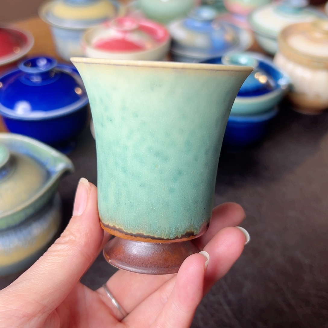 杯青現纯手工制作工艺柴烧