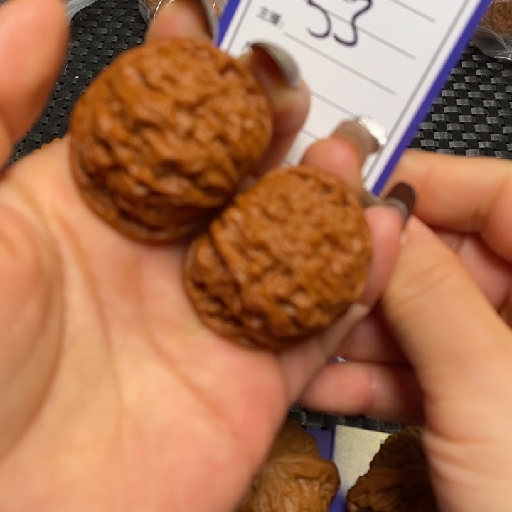 文玩核桃把件53磨盘40