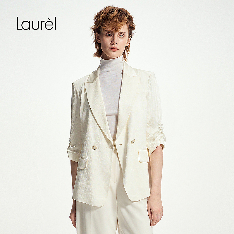 【丽公主专享】Laurel肌理感七分袖西装女L343T04200