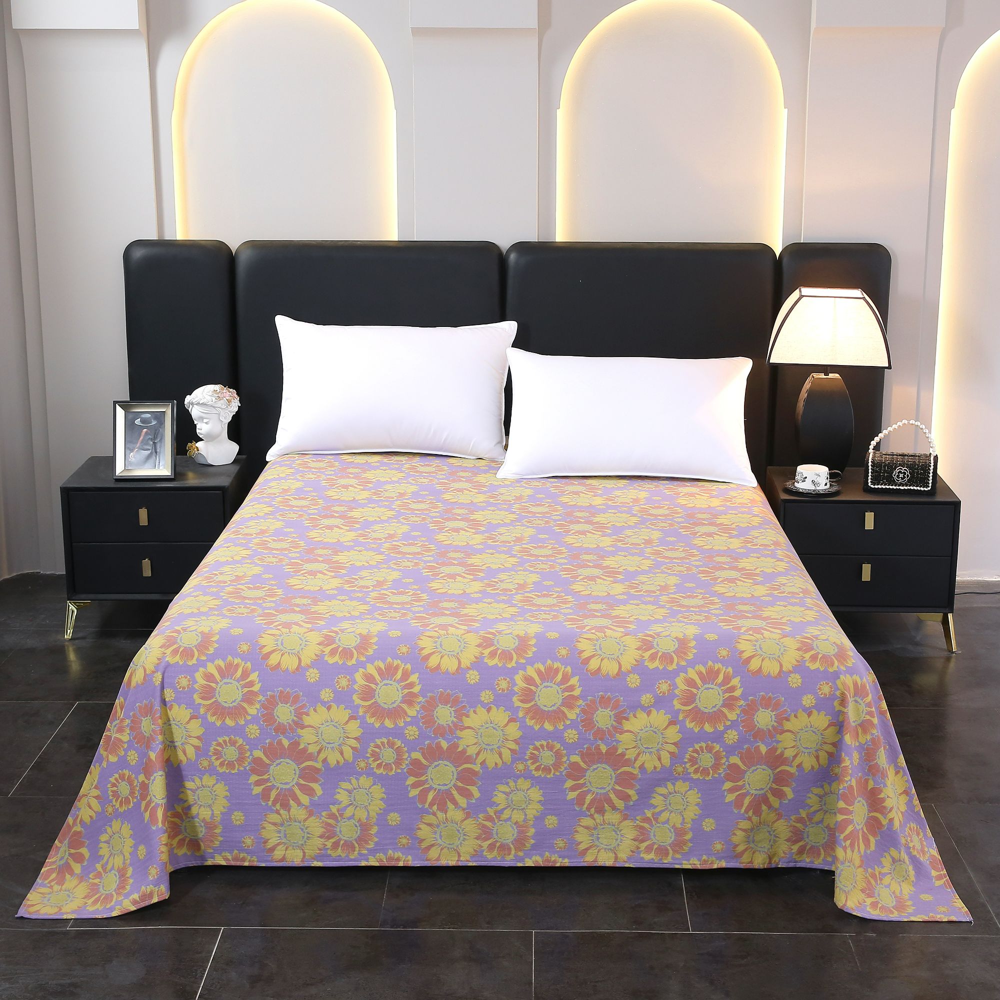 新款大尺寸棉麻床单