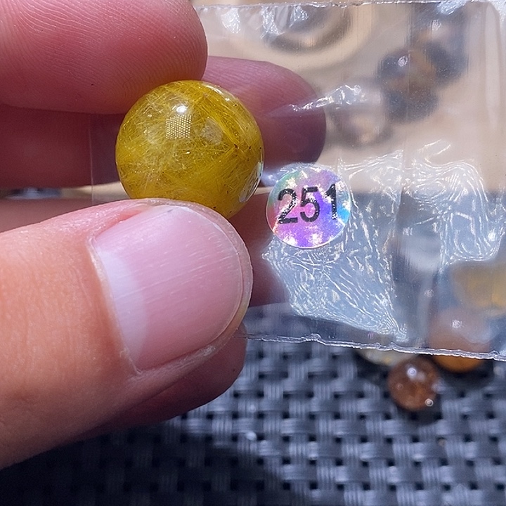 可***a未镶嵌发晶手链天然水晶手串