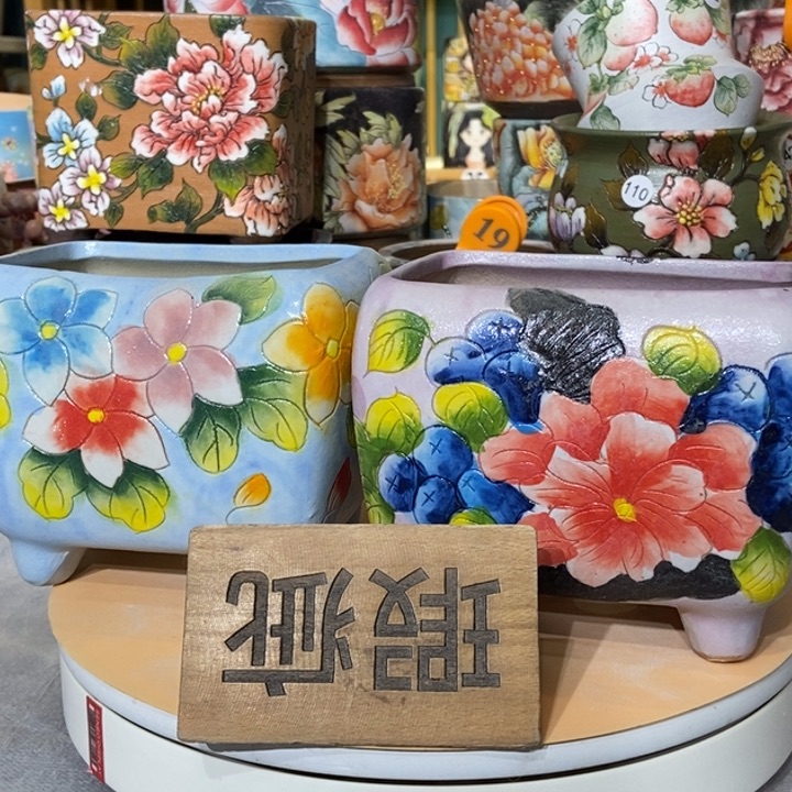 红陶景德镇艺术手绘作品