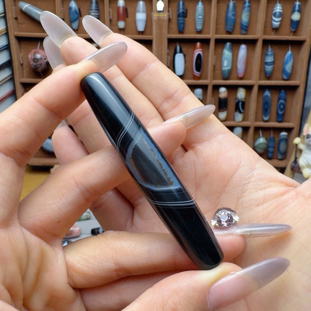 玛瑙/玉髓未镶嵌锁骨