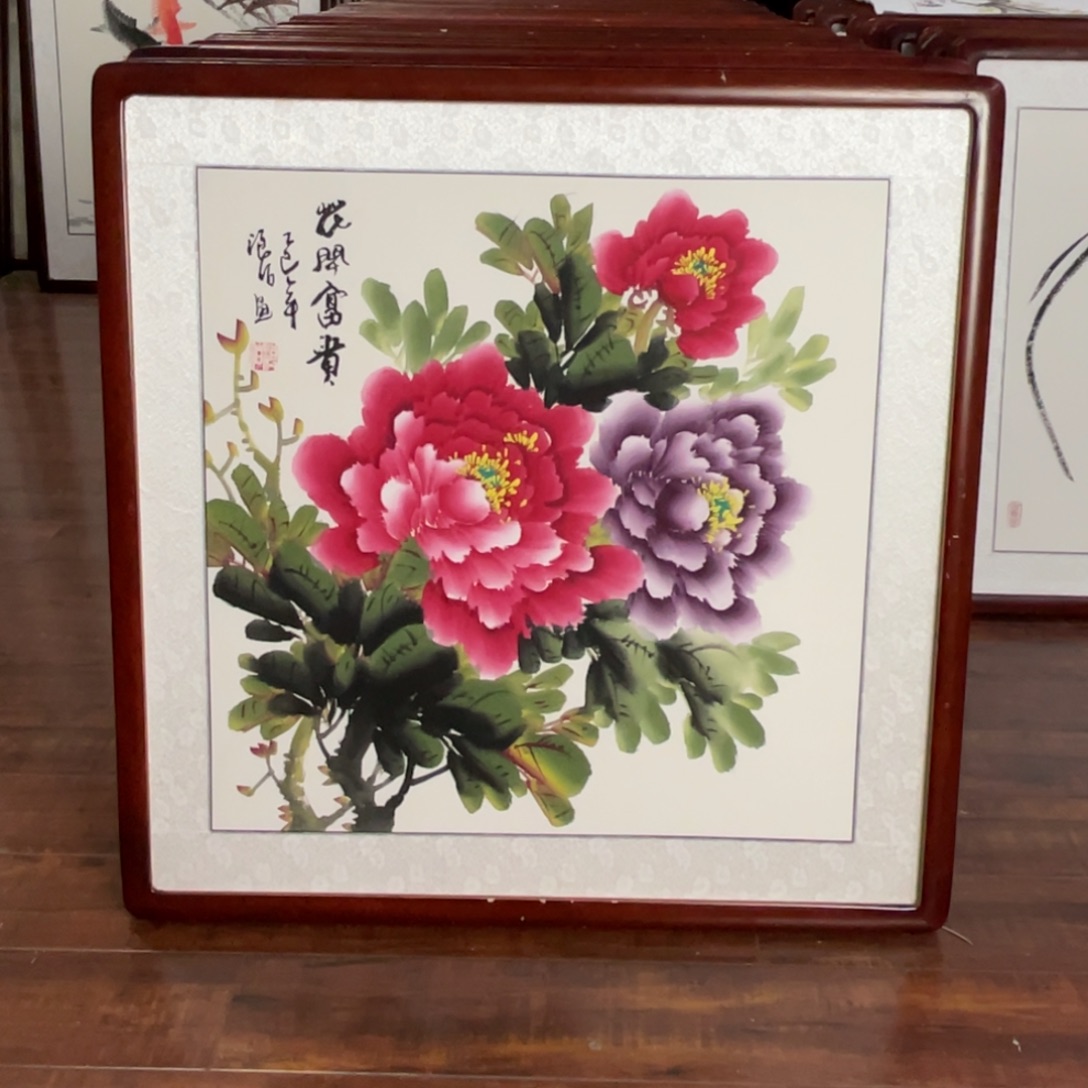 国画带框尺寸63*63厘米