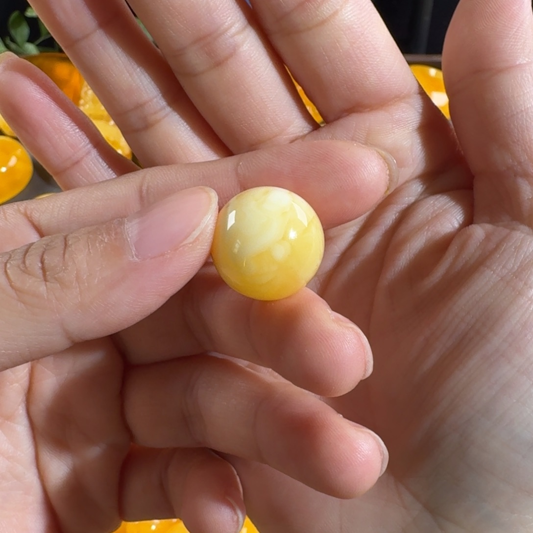 蜜蜡毛衣链未镶嵌麦**家