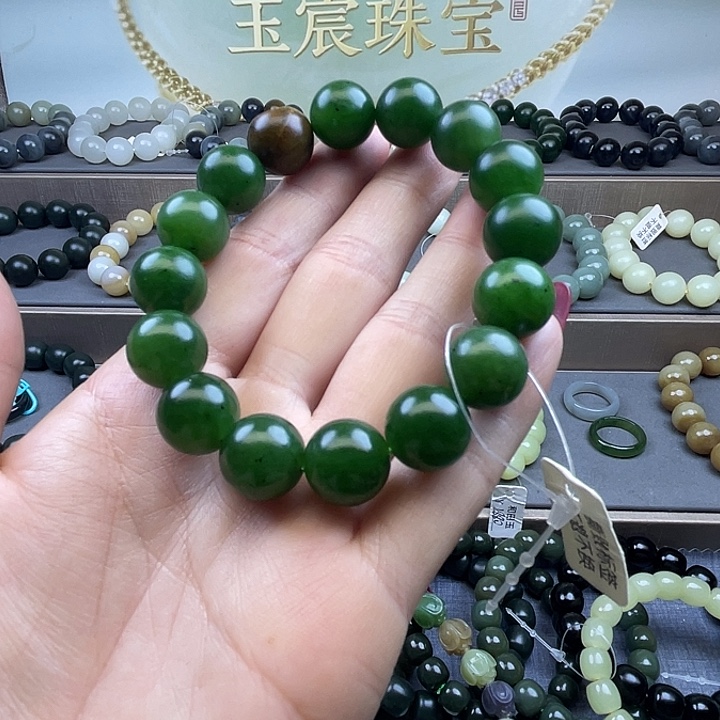 南***雨和田玉未镶嵌手链