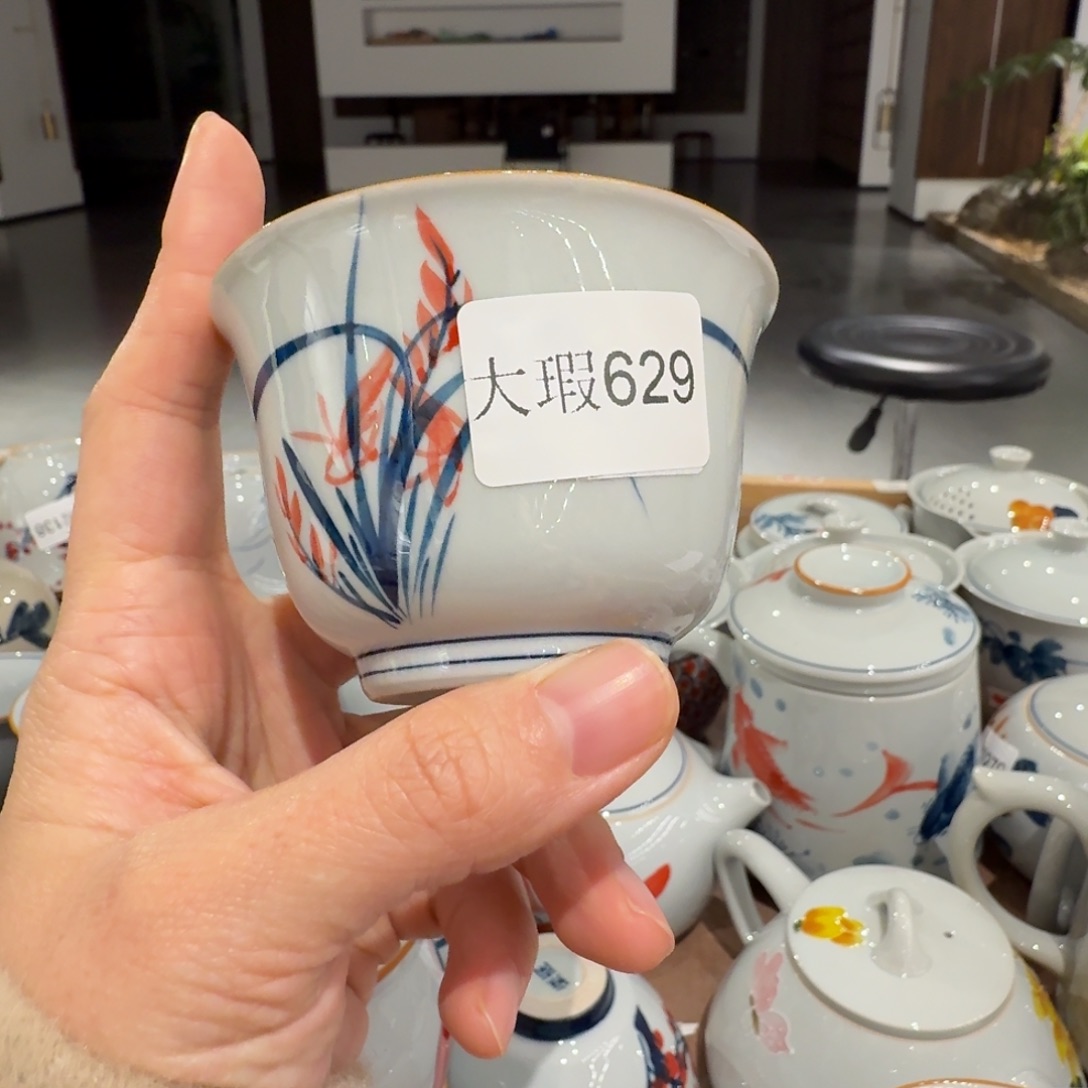 微瑕釉下彩纯手绘