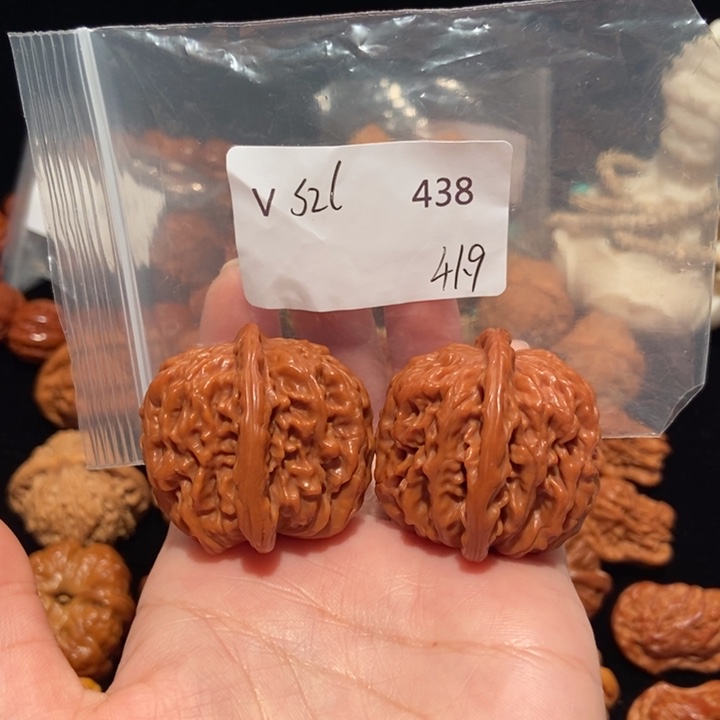 文玩核桃把件田*41四座楼