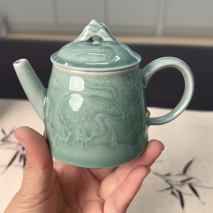 龙泉云间青瓷小米茶器