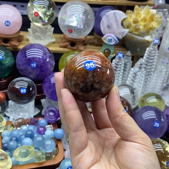 石材天然千层幽灵球