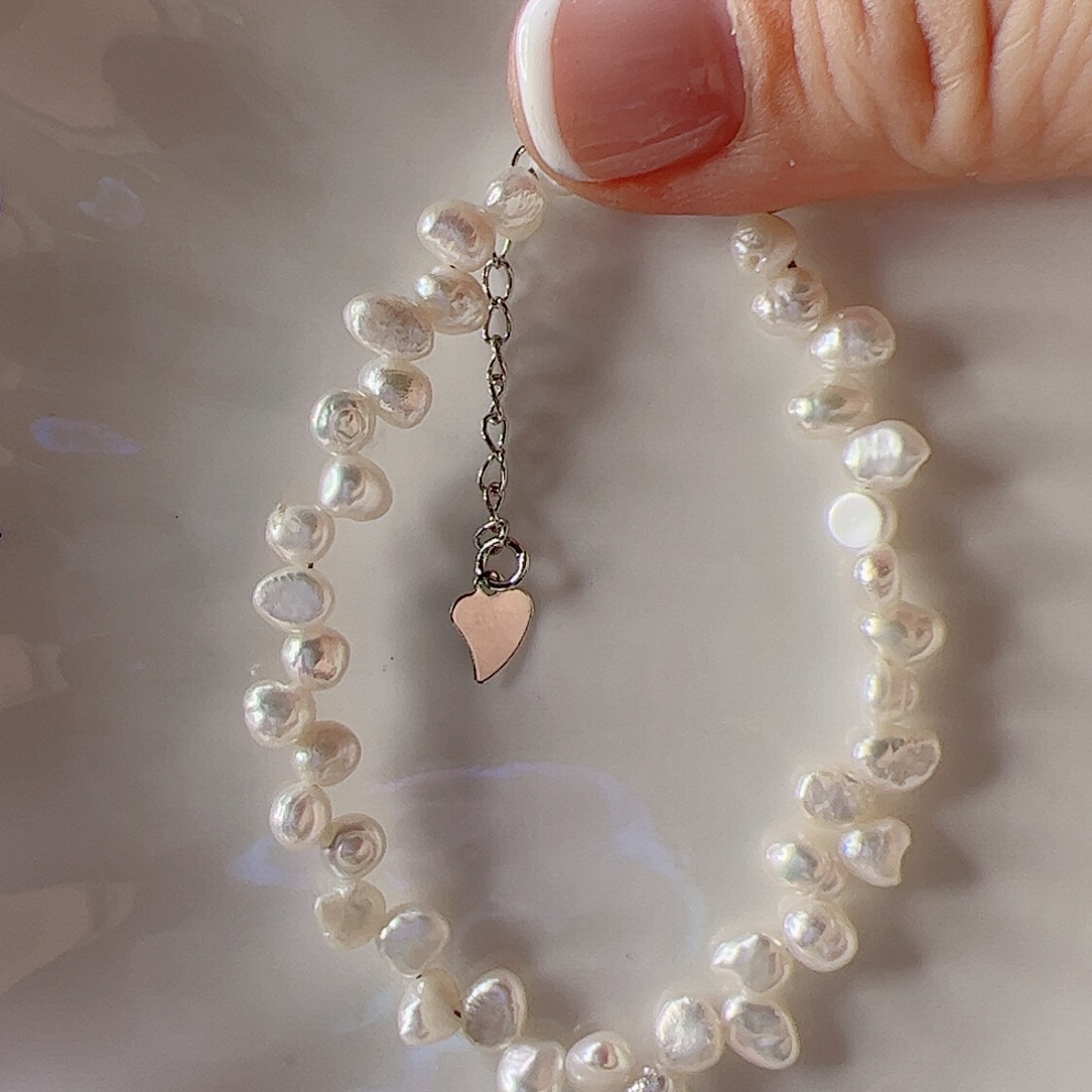 淡水珍珠手绳合金