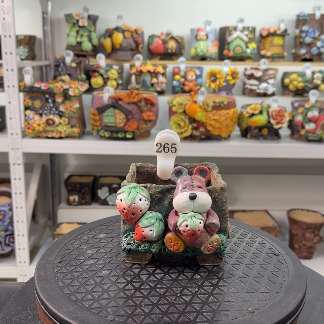 本默花器麦饭石花盆
