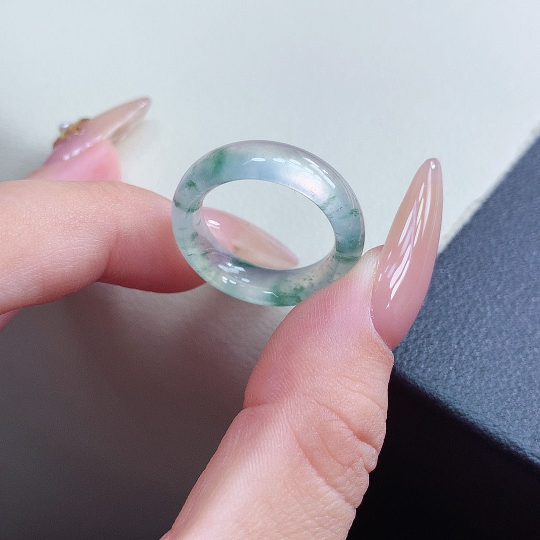 未镶嵌戒指翡翠13-14号