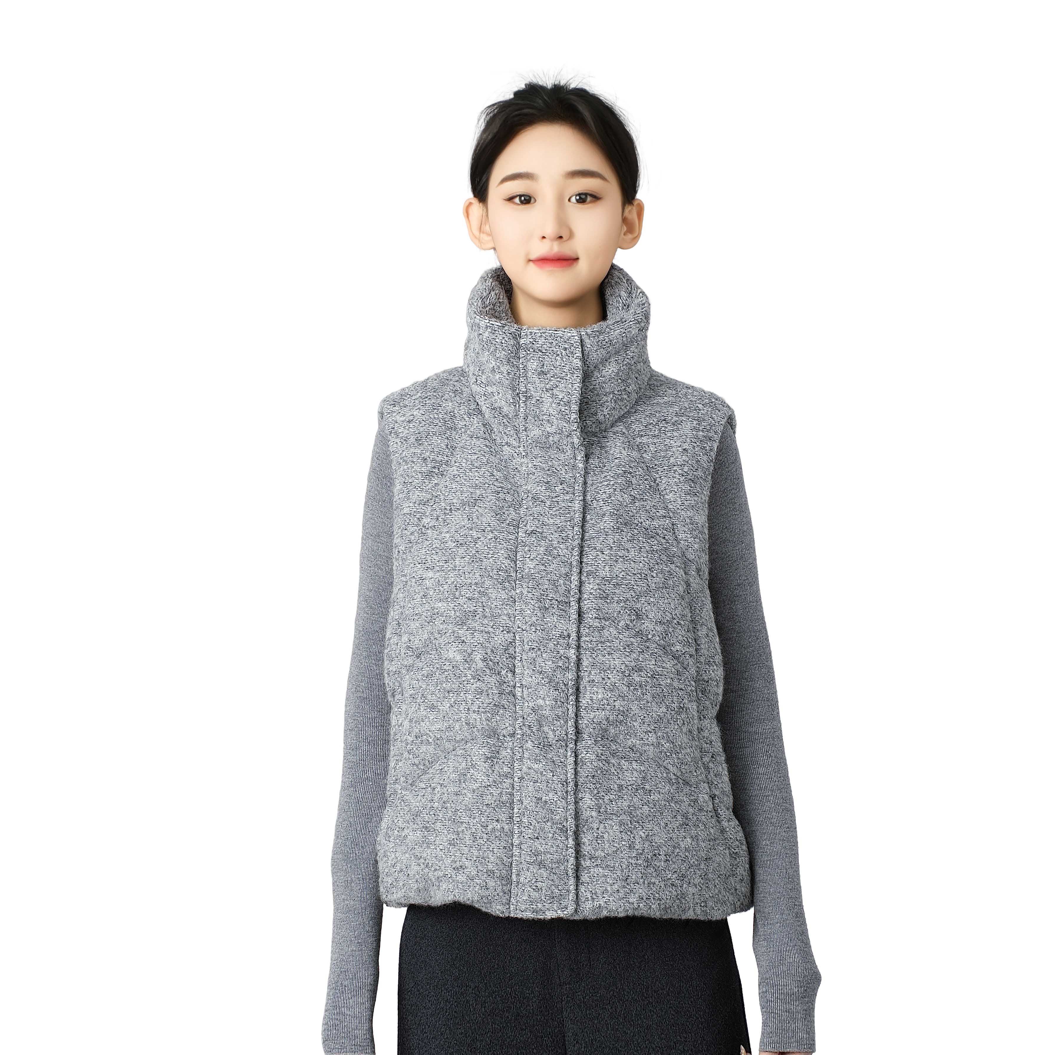 蕙欣  2026年新款立领宽松鹅绒马甲（衣长：59cm）WS58-VRDA575568