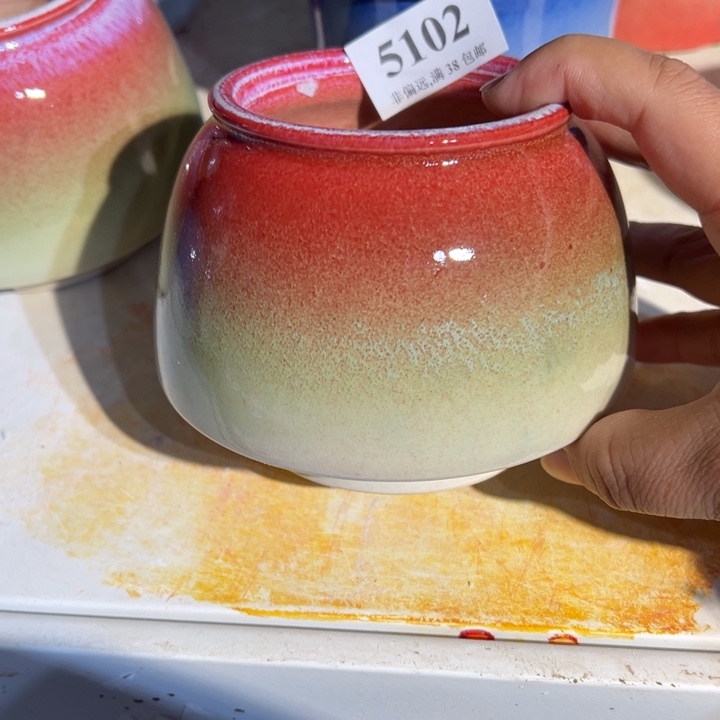 口7高9 手工花盆满30包邮