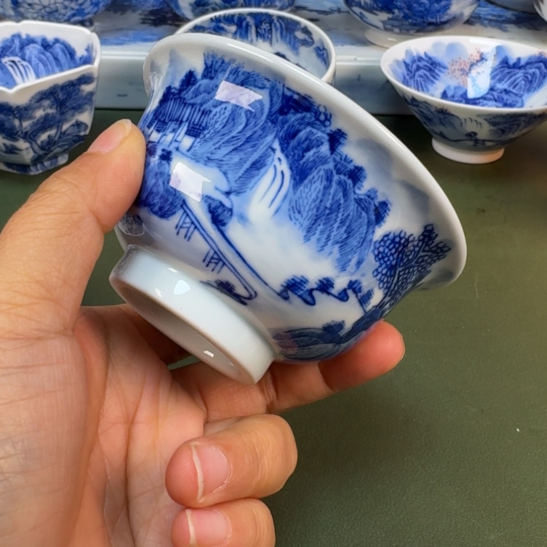 陶景德镇纯手绘茶具圆圆284