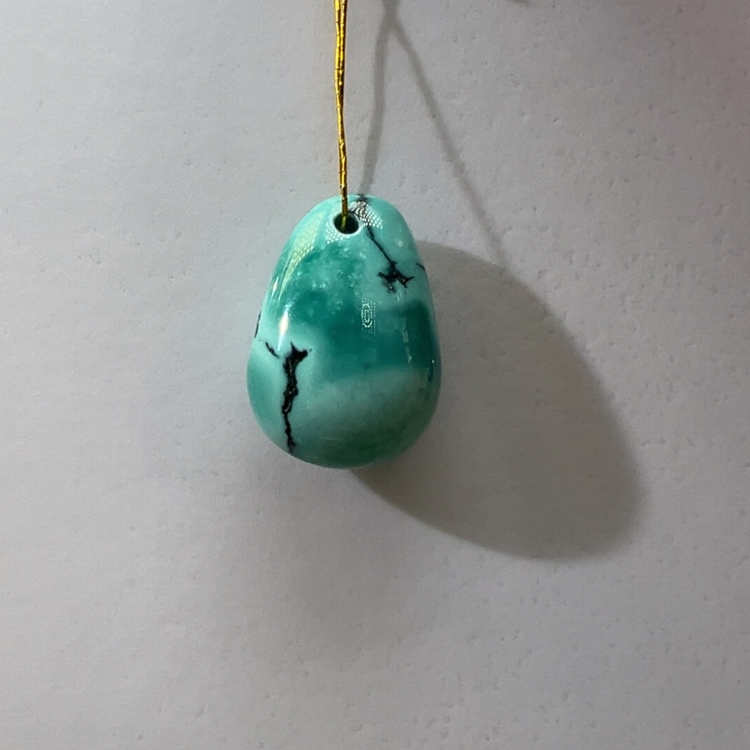 绿松石未镶嵌挂件18.7