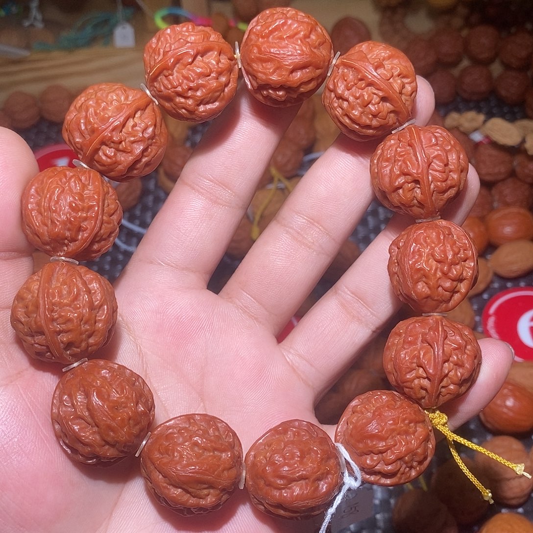 手串文玩核桃秋子肉筋手持手串