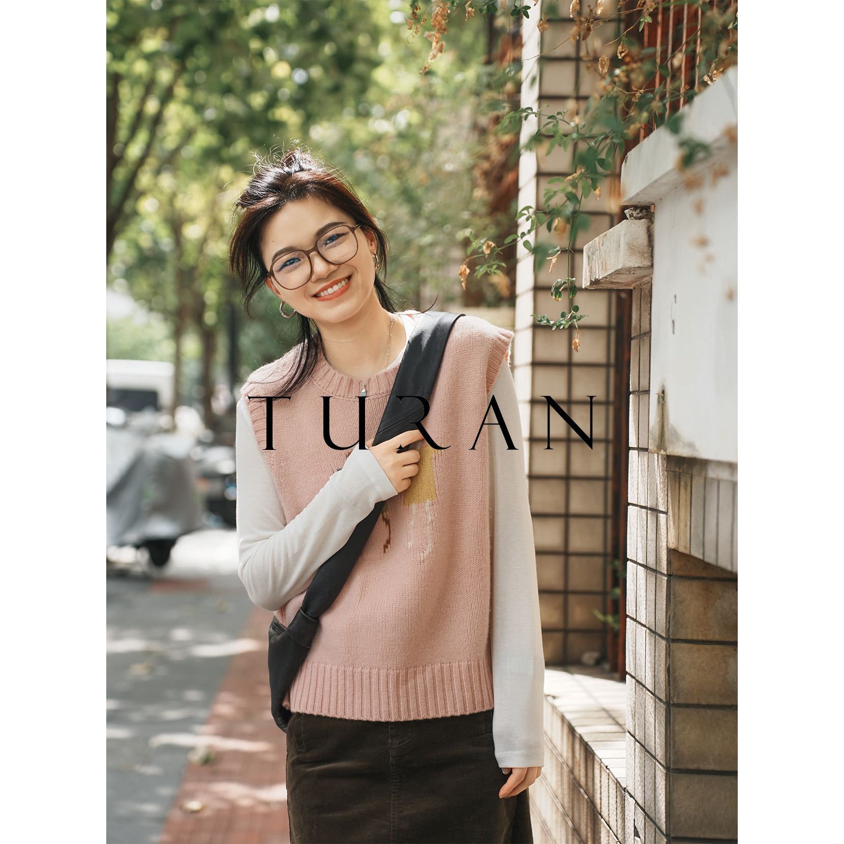 好朋友厚实羊毛马甲百搭超细羊毛保暖背心毛衫马甲宽松TRTG1143