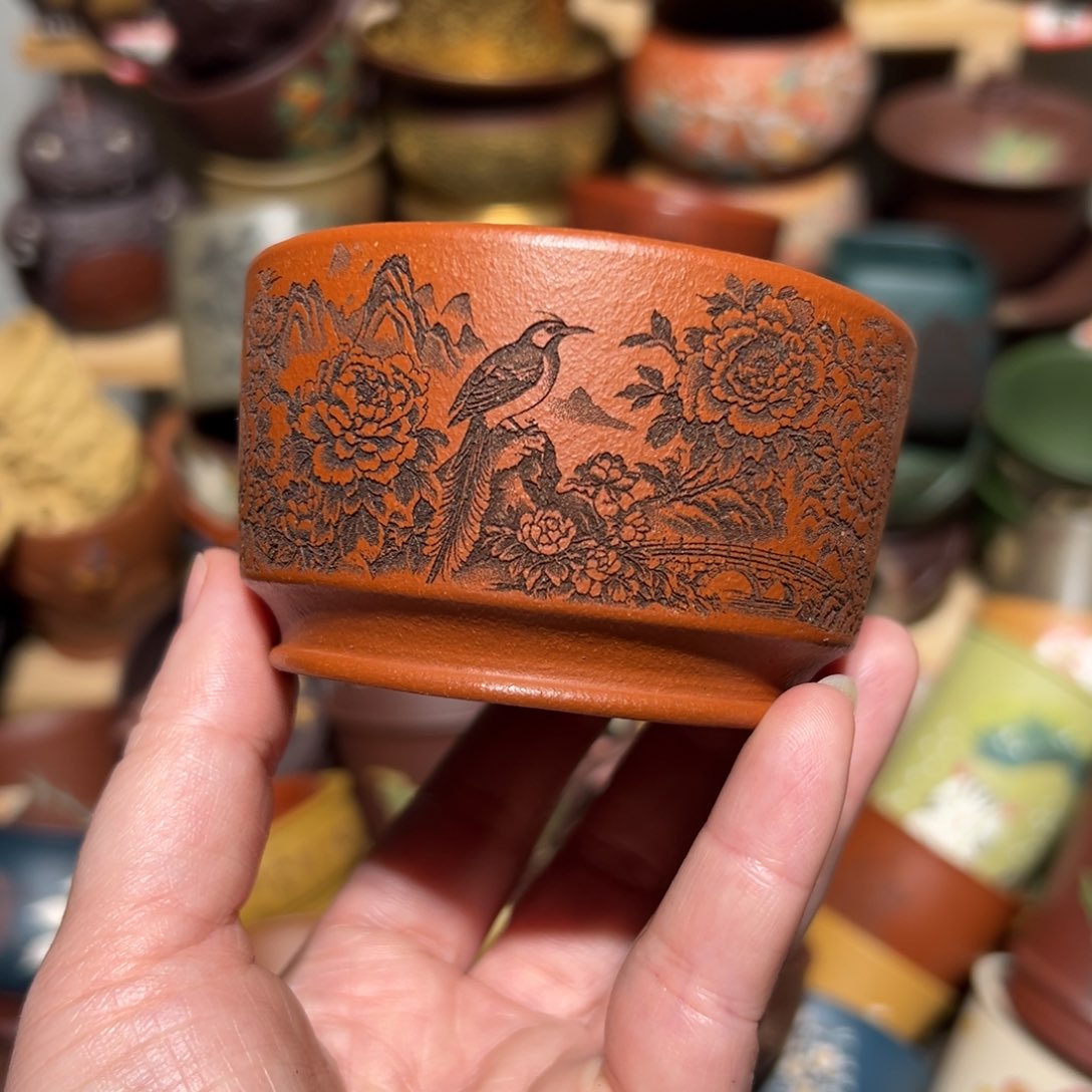 紫砂茶杯宜兴紫砂主人杯