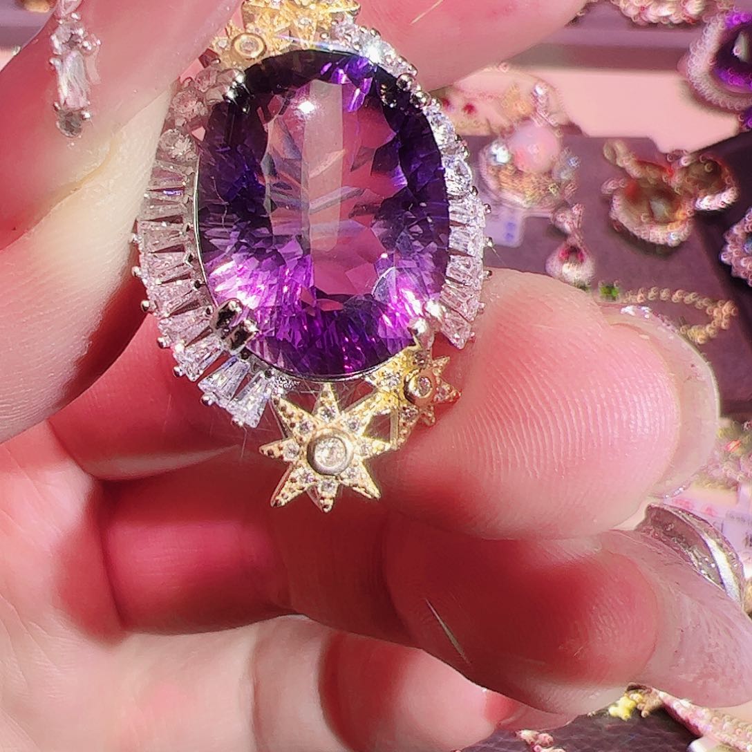 紫晶紫水晶未镶嵌