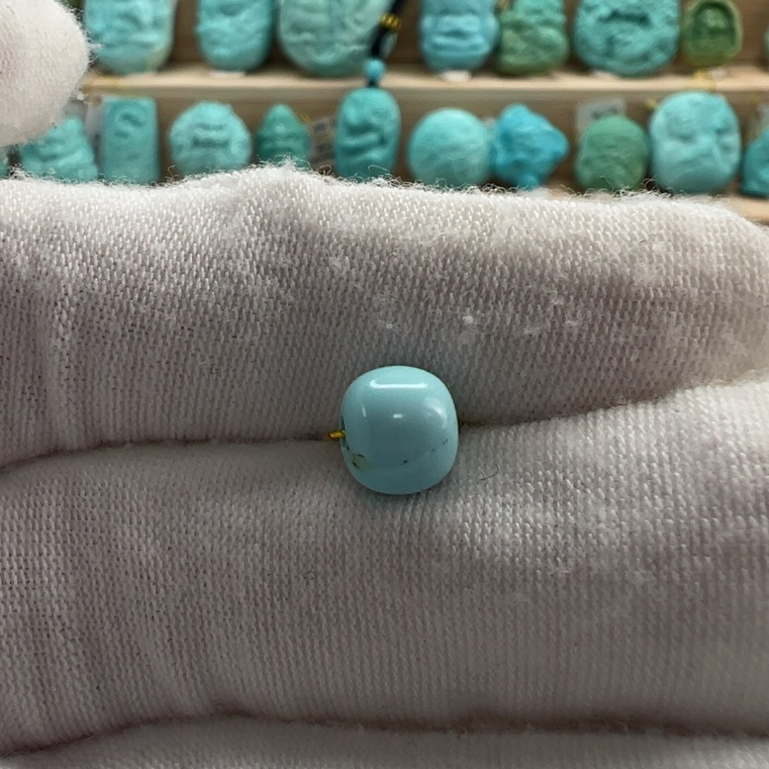 未镶嵌绿松石老型珠7.1x6.1mm