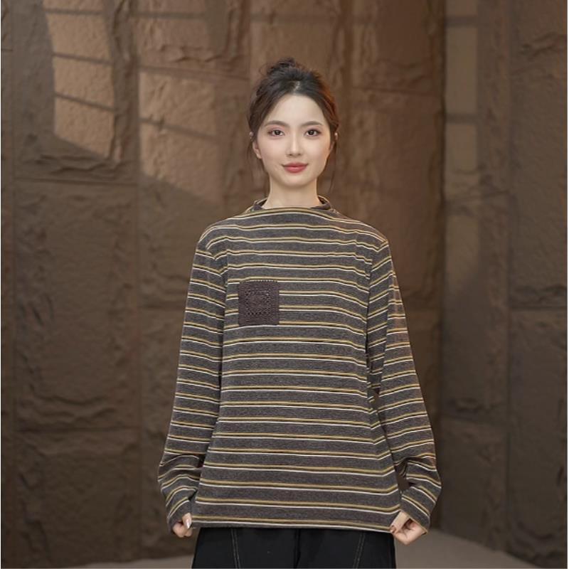 长袖女修身型T恤多色圆领长袖t恤运动圆领打底衫内搭