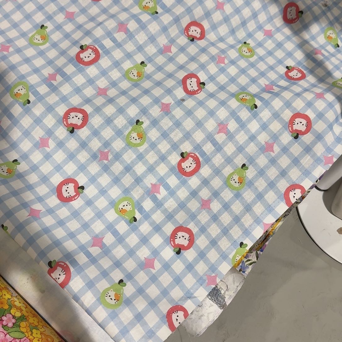 一米价纯棉平布1.1米宽果子布艺B区地卷