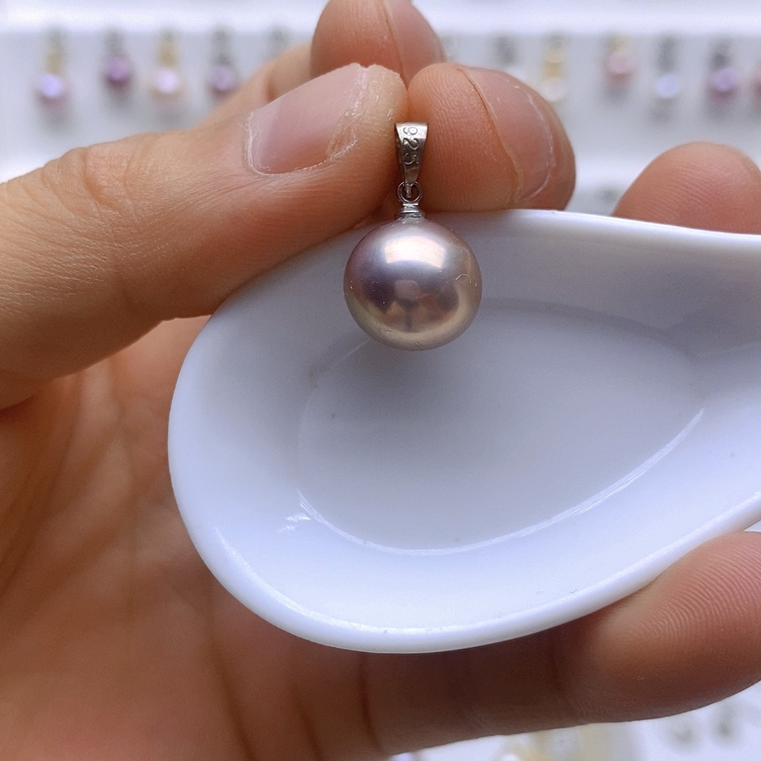 淡水珍珠银S925镶嵌颈饰