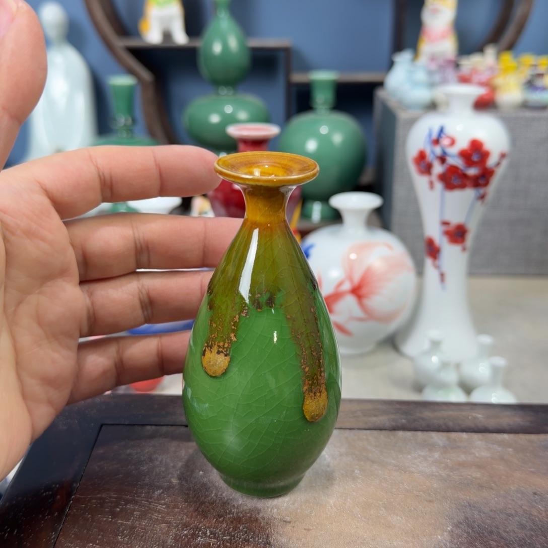 陶瓷手工小花器摆件