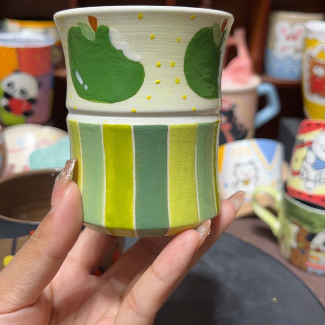 不***）陶杯子景德镇陶瓷马克杯