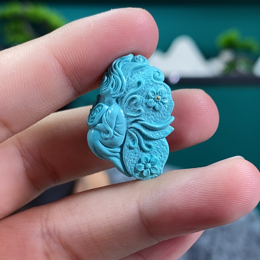 绿松石珠宝奇石未镶嵌