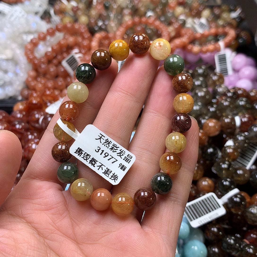 水晶手链未镶嵌，