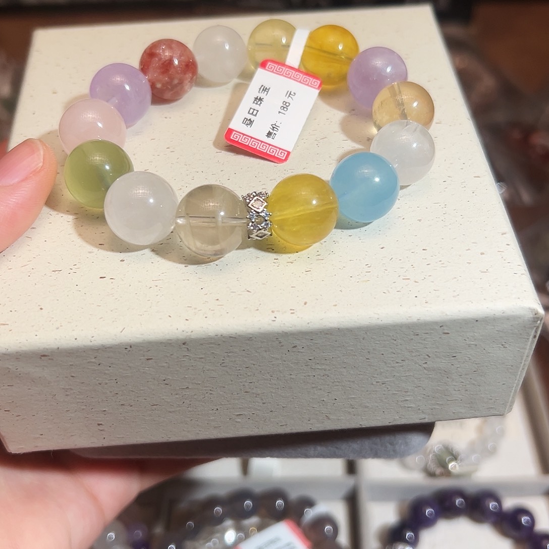 合金手链烟晶多宝