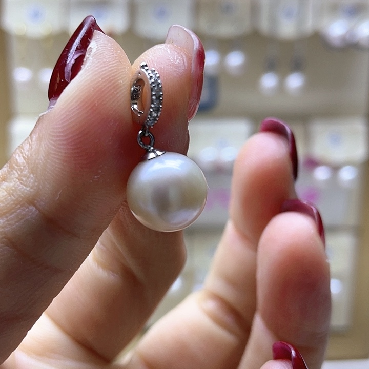 淡水珍珠颈饰银S925镶嵌