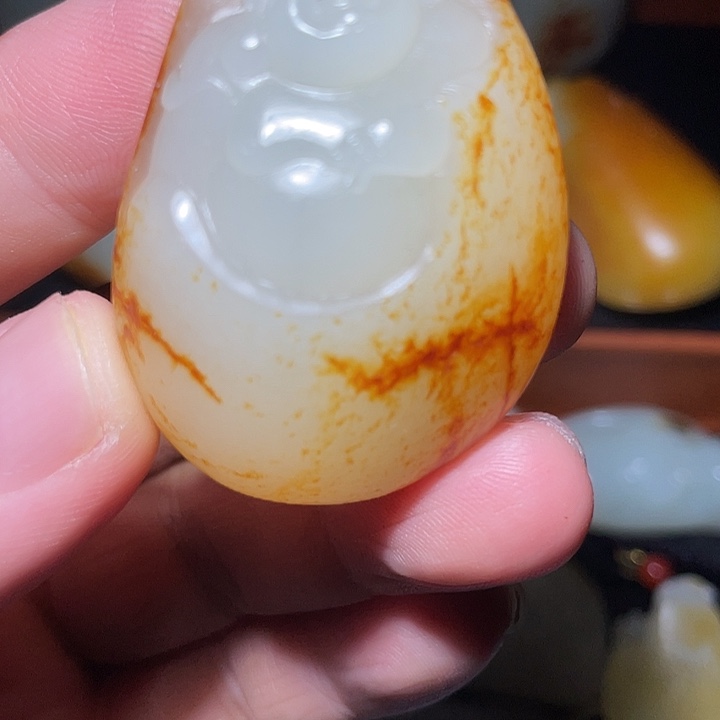 老****和田玉（白玉）未镶嵌车挂