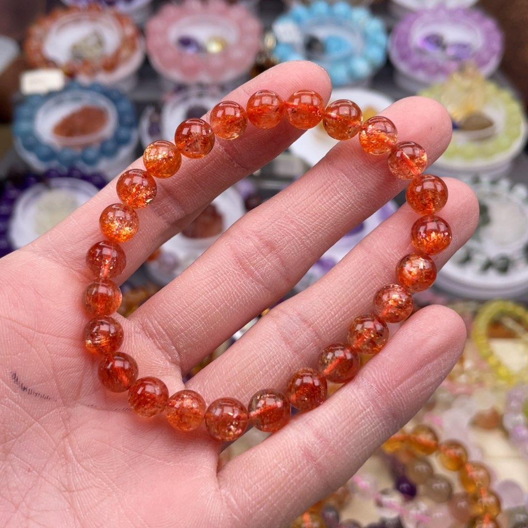 日光石手链未镶嵌九***姨