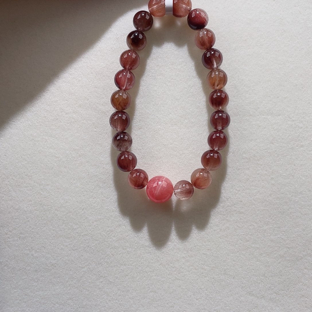 水晶手链未镶嵌红兔毛