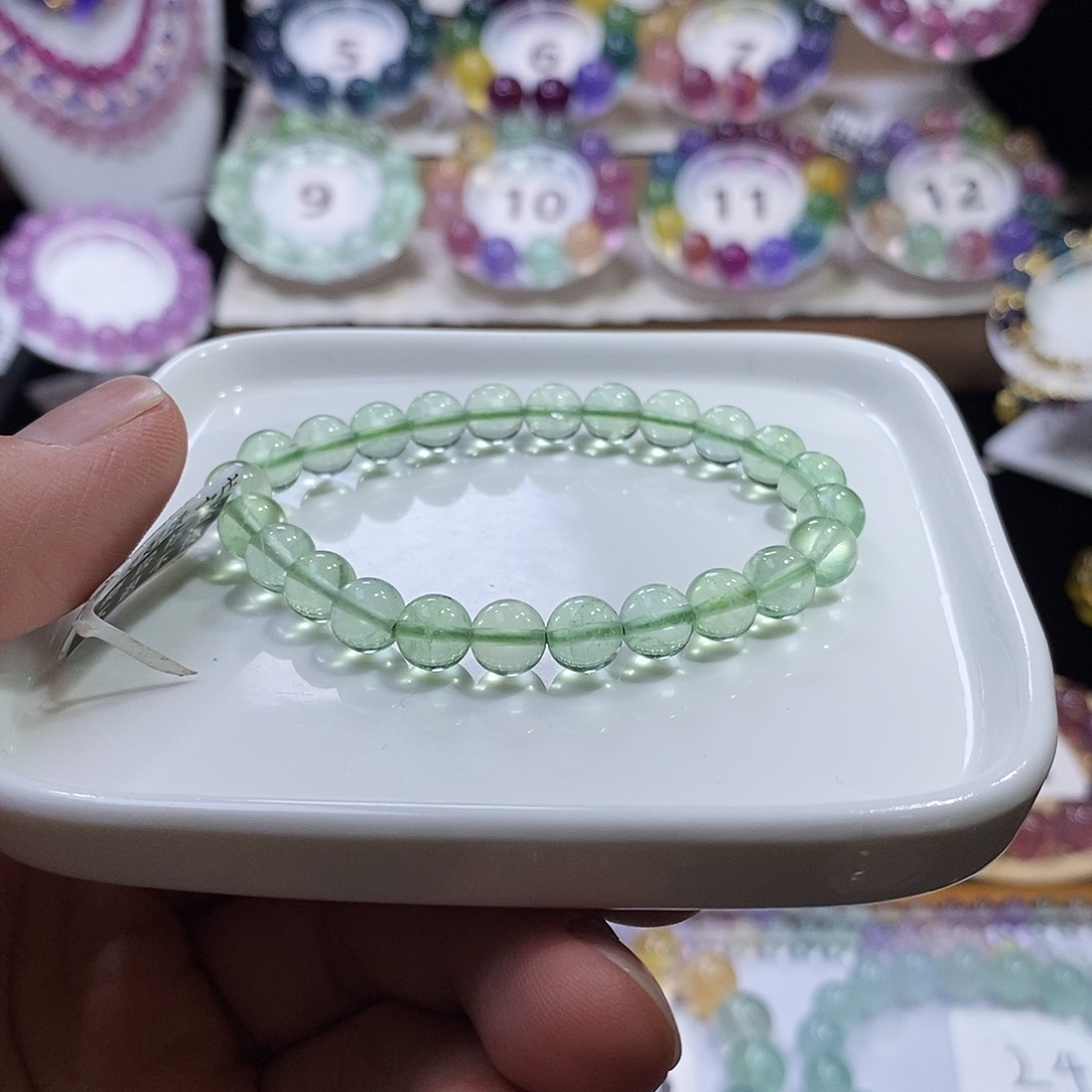 手链未镶嵌萤石薄荷绿7,5mm