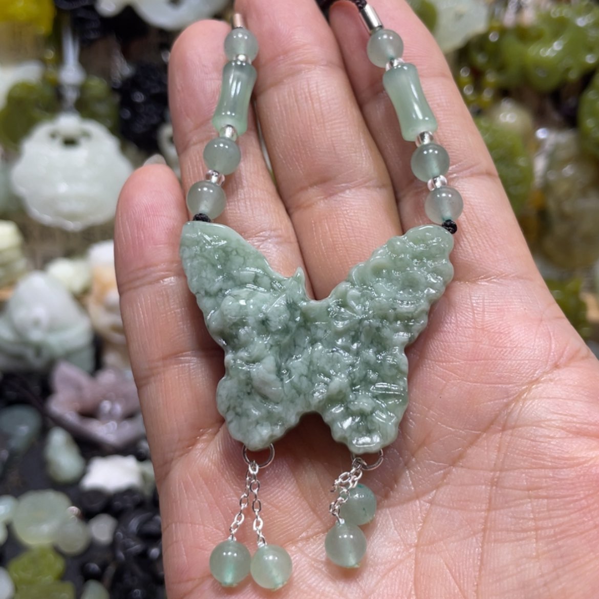 【闪购商品】岫玉颈饰未镶嵌23吊坠