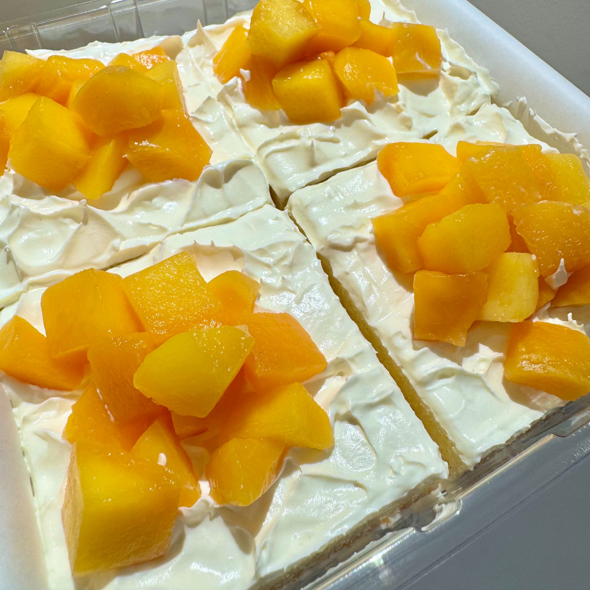 【黄桃酸奶蛋糕】顺丰京东冷链4块奶油蛋糕冰淇淋口味6寸左右350g/盒甜品下午茶蛋糕美食