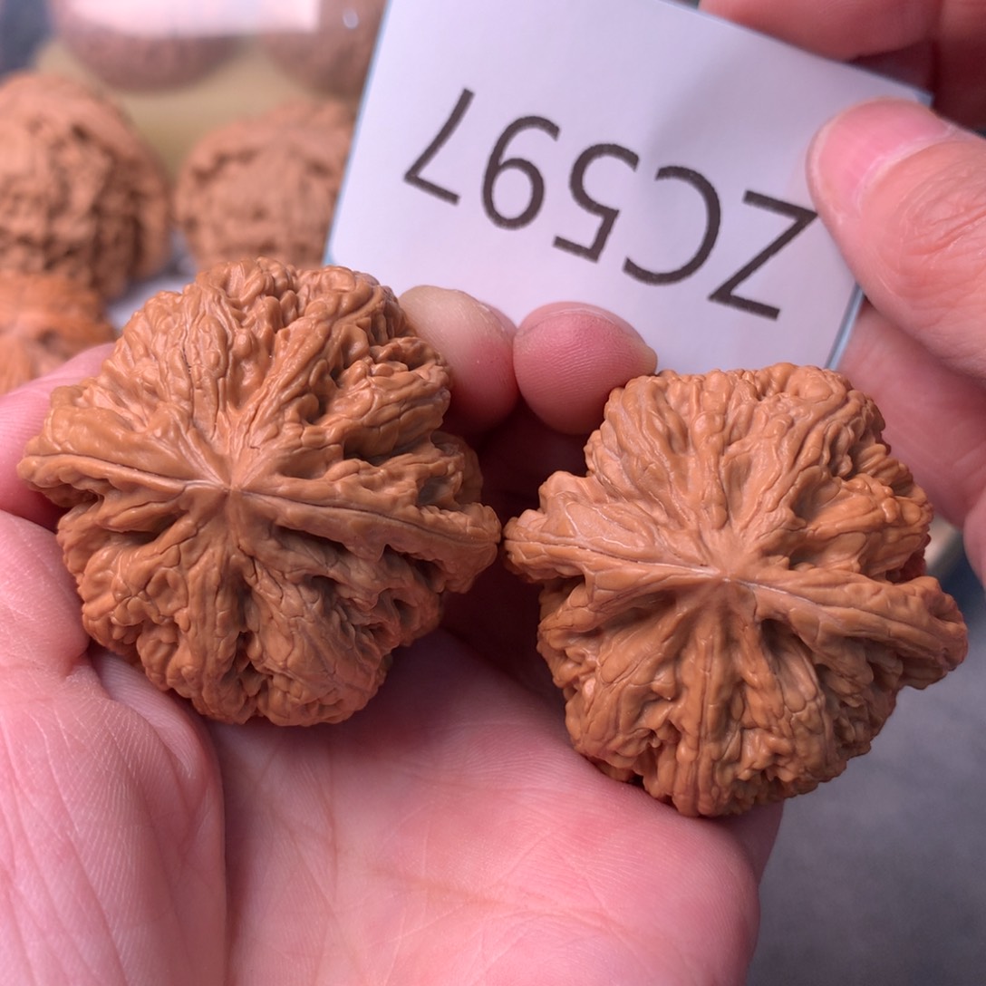 文玩核桃把件肉球粗筋43