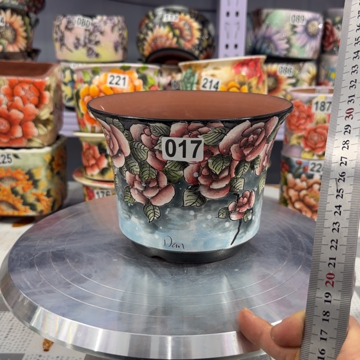 红陶内口径17左右